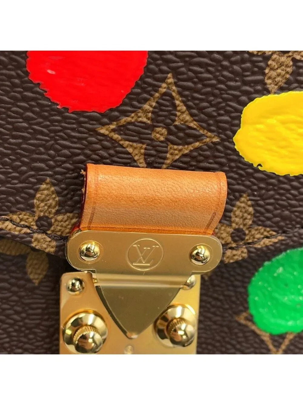 Louis Vuitton Handbag Monogram Painted Dot LV YK Pochette Metis MM Yayoi Kusama